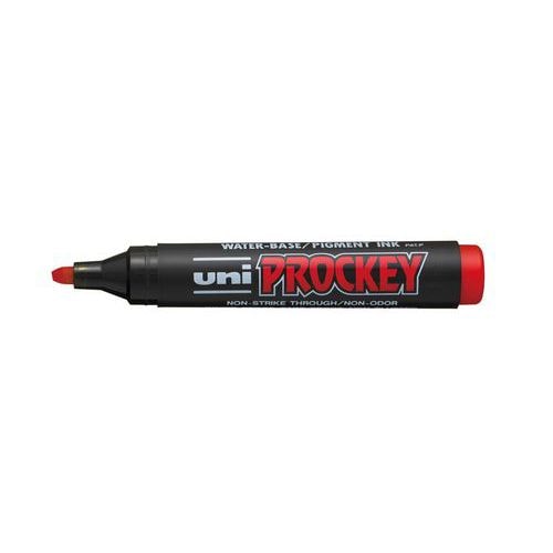 Marqueur permanent Prockey Uni-ball pointe biseautée - rouge - Image principale