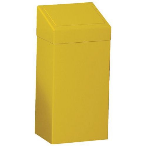Poubelle en métal - 50 L jaune - Image principale
