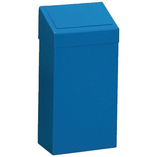 Poubelle en métal - 50 L bleu - Image principale
