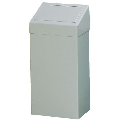 Poubelle en métal 50 L gris - Image principale