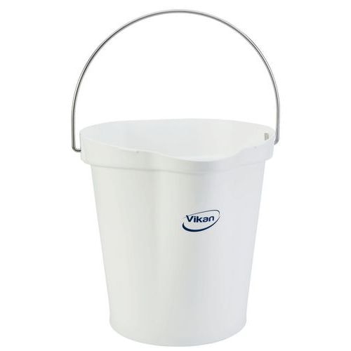 Seau gradué avec bec verseur - Blanc - 12 L - Image principale