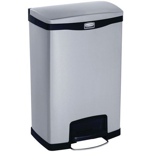 Collecteur Slim Jim Step On Front Step 50 L inox mat noir - Image principale