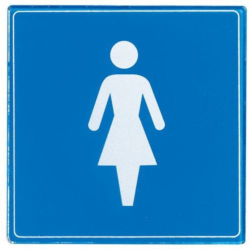Pictogramme plexiglas carré - Femme - Image principale