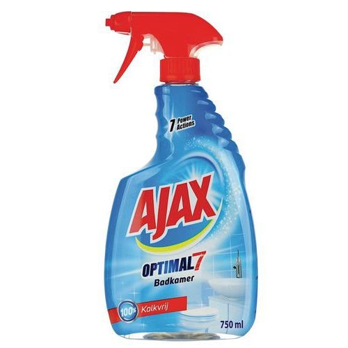 Lot de 12 Spray nettoyant salle de bain anticalcaire Ajax Optimal 7 - 750 mL - Image principale