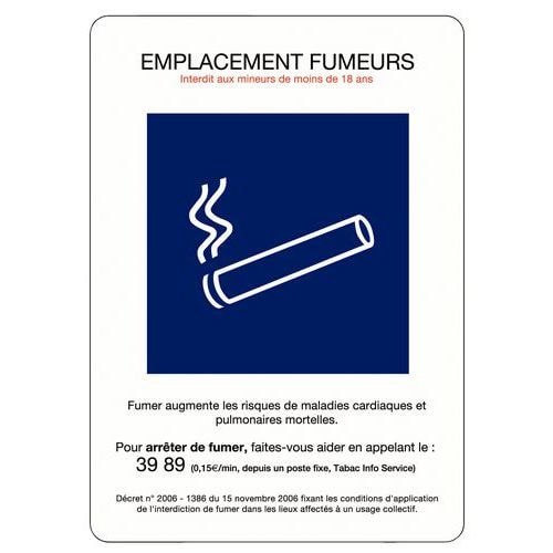 Pictogramme Zone fumeur - A5 - Image principale