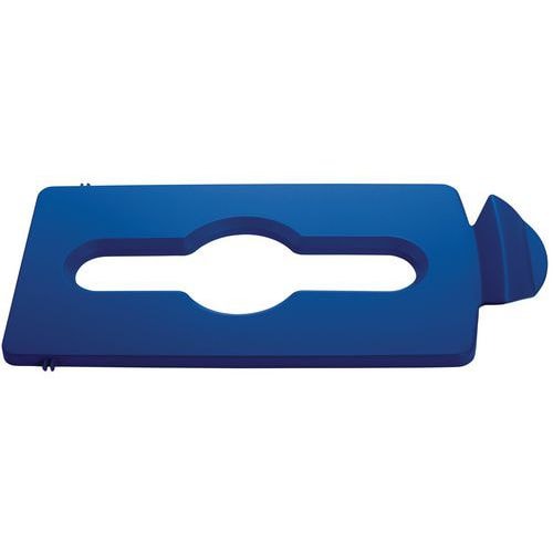 Couvercle déchets mélangés Slim Jim bleu - Image principale