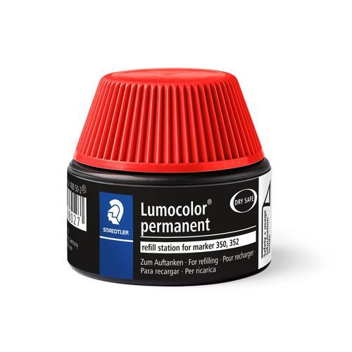 Flacon recharge markers permanents staedtler - rouge - Image principale