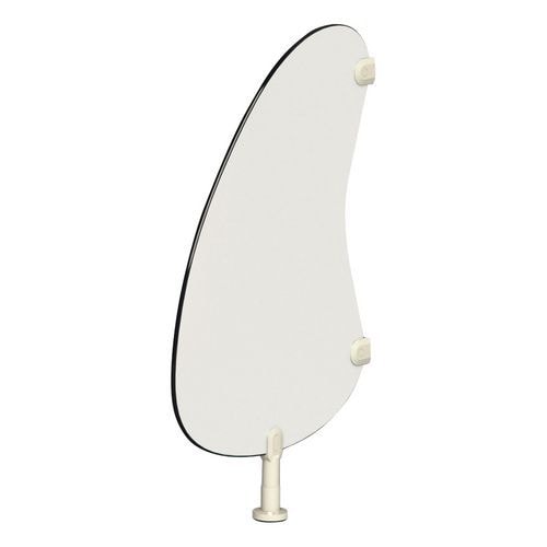 Cloison sanitaire pour WC Haricot - Blanc - Image principale