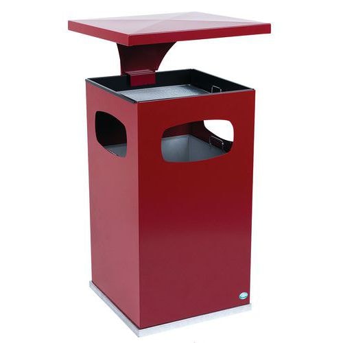 Cendrier-poubelle avec toit renforcé et seau - 72L - Manutan Expert - Image principale
