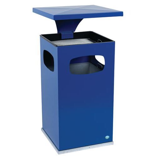 Cendrier-poubelle 72L / Bleu - Manutan - Image principale