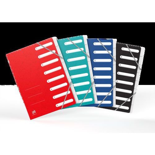 OXFORD Trieur Standard A4 8 Positions Couverture Carte Coloris Assortis - Image principale