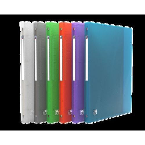 OXFORD Classeur Hawaï A4 Dos 20mm 4 Anneaux Ronds Couverture Polypro Coloris Assortis - Image principale
