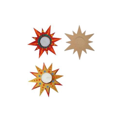Etoile en bois médium à décorer (Lot de 10) - Image principale