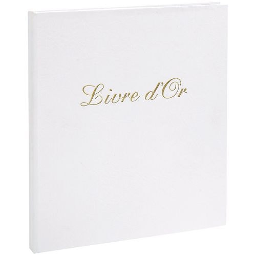 Livre d'or Balacron avec titre 140 pages blanches vertical - Image principale