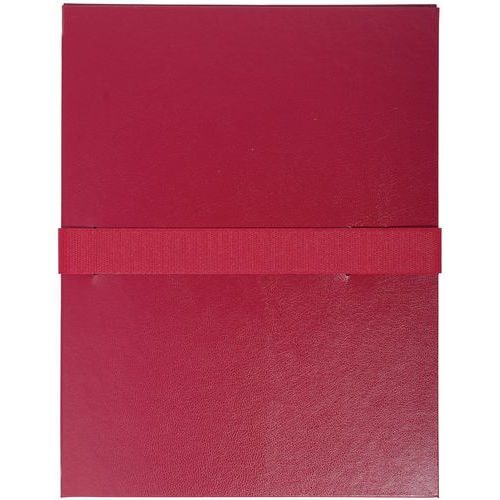 Lot de 10 chemises dos extensible Balacron et sangle scratch - bordeaux - Image principale
