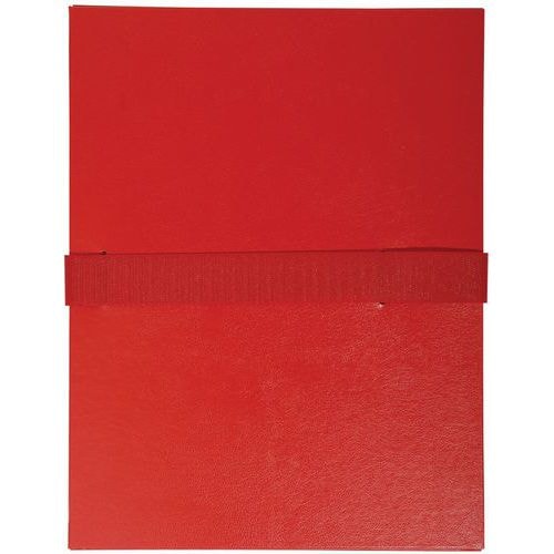 Lot de 10 chemises dos extensible Balacron et sangle scratch - rouge - Image principale