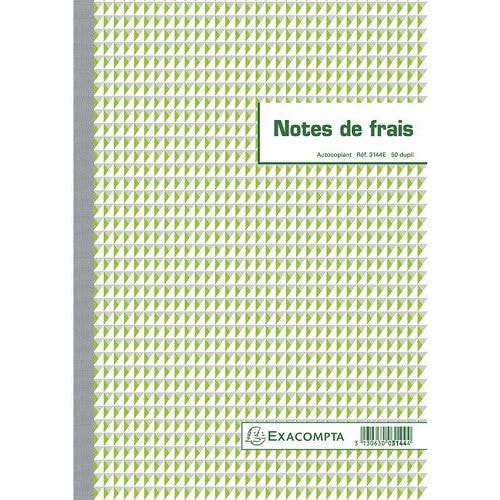 Lot de 5 Manifold Note de frais 29,7x21cm 50 feuillets dupli autocopiants - Image principale