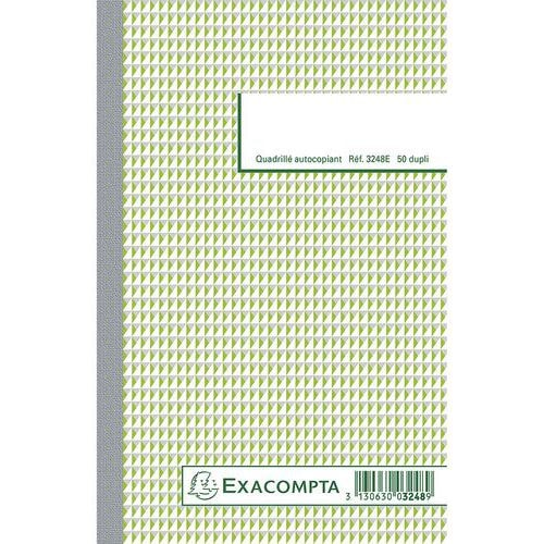 Lot de 10 Manifold quadrillé 5x5 21x13,5cm 50 feuillets dupli autocop. - Image principale