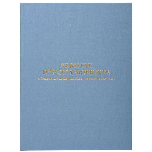 Registre Objets mobiliers brocanteurs et antiquaires 100 pages - Image principale
