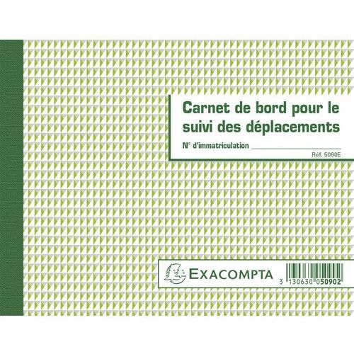 Lot de 5 Carnet de bord pour le suivi des déplacements - Image principale