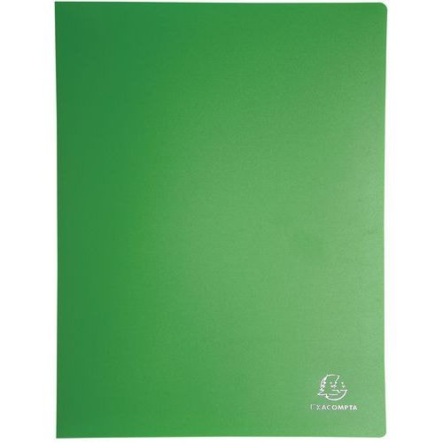 Lot de 10 Protège-doc. PP opaq. poch. cristal 80 vues A4 col. assort - Image principale