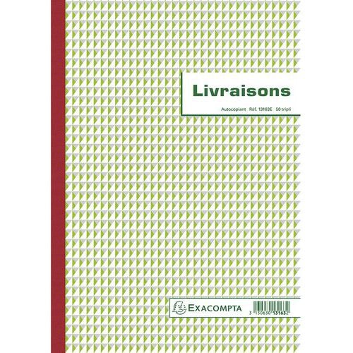 Lot de 5 Manifold Livraisons 29,7x21cm 50 feuillets tripli autocop. - Image principale