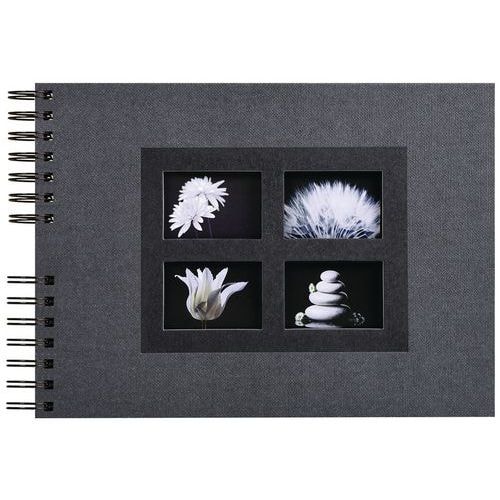 Album photos à spirales 50 pages noires passion 32x22cm noir - Image principale
