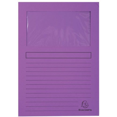 Lot de 4 paquets de 100 chemisess à fenêtre FOREVER - 22x31 cm - Violet - Image principale