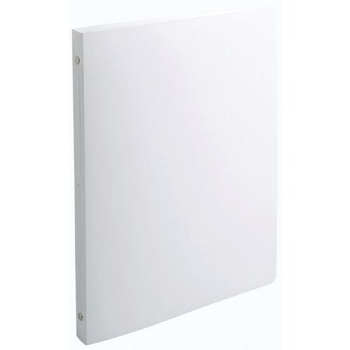 Lot de 20 Classeur 4 anneaux 15 mm polypropylène Opaque A4 - Blanc - Image principale