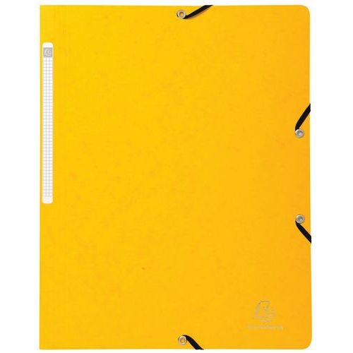 Lot de 50 chemises à élastique sans rabat carte lustrée 355gm² A4 jaune - Image principale