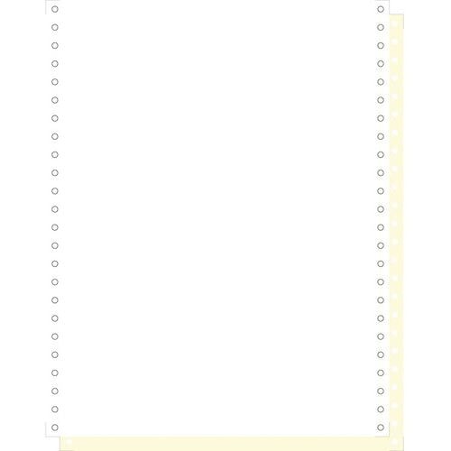 Feuilles listing autocop. blanc/jaune 240x12 2plis bande détachable - Image principale