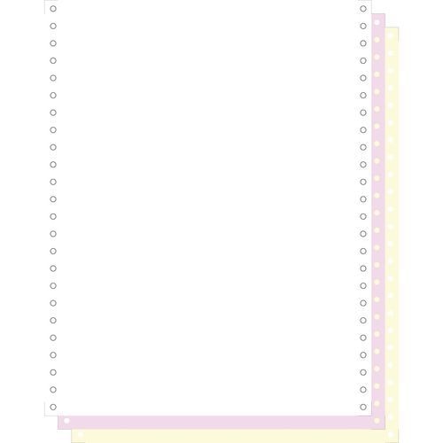 Feuilles listing autocop. blanc/rose/jaune 3plis bande détachable - Image principale
