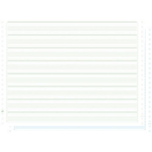 Feuilles listing autocop. zoné vert/bleu 380x11 2plis non détachable - Image principale