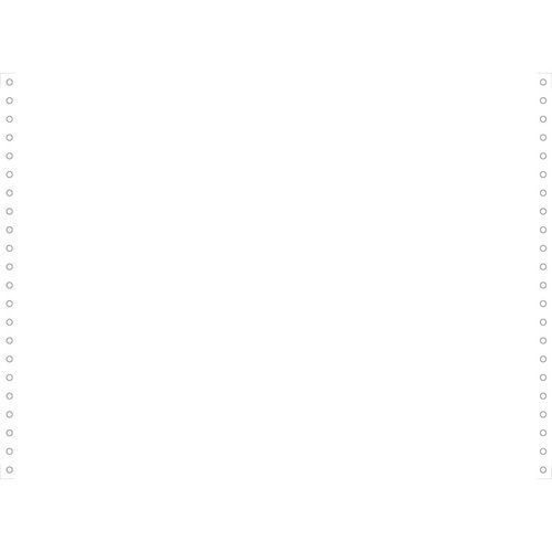 Feuilles listing blanc 380x11 1pli bandes détachables 70g - Image principale