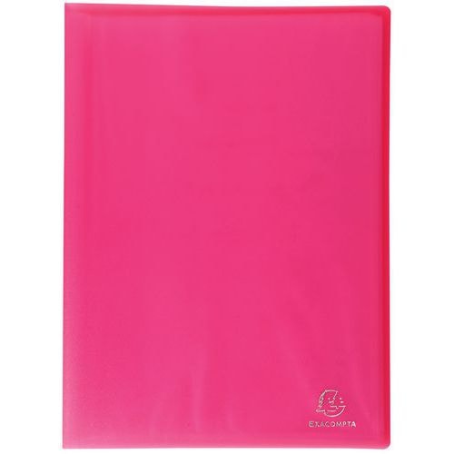 Lot de 12 Protège-doc. en PP semi rigide Chromaline 60 vues A4 rouge - Image principale