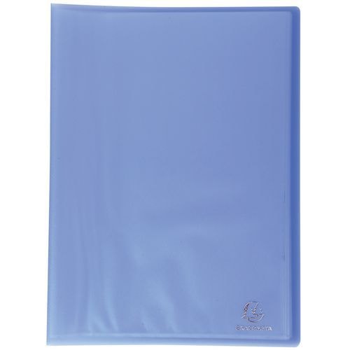 Lot de 12 Protège-doc. PP semi-rigide soudés 80 vues A4 bleu - Image principale