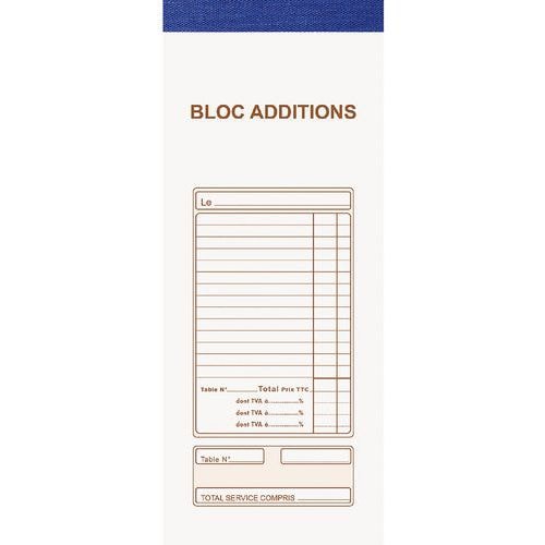Lot de 50 Bloc Maître d'Hôtel 50 feuil. autocop. num tripli 9,6x17cm - Image principale