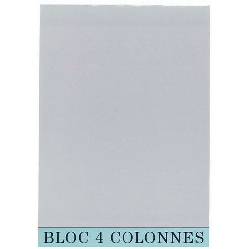 Lot de 5 Bloc de contrôle comptable - 4 colonnes - Image principale