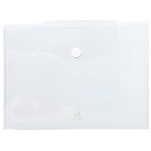Lot de 10 Sachet de 5 pochettes-enveloppes PP - A4 - Transparentes - Image principale