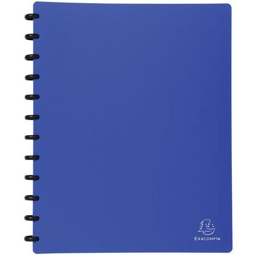 Lot de 4 Protège-doc. à ann. et pochet. détachables 60 vues A4 bleu - Image principale