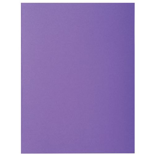 Lot de 5 paquets de 50 chemisess 2 rabats ROCK''S 210 - 24x32cm violine - Image principale