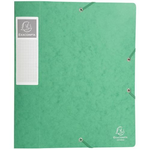 Lot de 10 Bte de class. Cartobox Dos 60mm cte lustrée A4 vert - Image principale