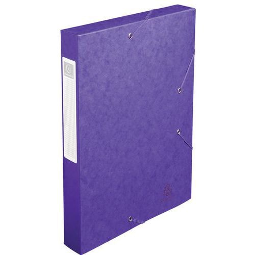 Lot de 10 Bte de class. Cartobox Dos 40mm cte lustrée A4 mauve - Image principale