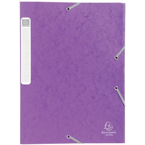 Lot de 25 Bte de class. Cartobox Dos 25mm cte lustrée A4 mauve - Image principale