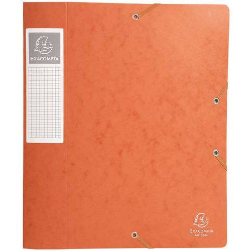 Lot de 10 Bte de class. Cartobox Dos 60mm cte lustrée A4 orange - Image principale