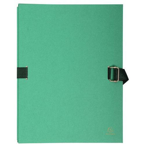 Lot de 10 chemises dos extensible avec rabat papier 24x32cm vert clair - Image principale