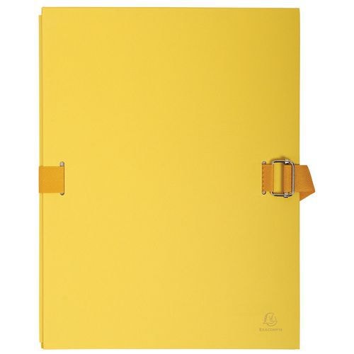 Lot de 10 chemises dos extensible avec rabat papier - 24x32cm jaune - Image principale