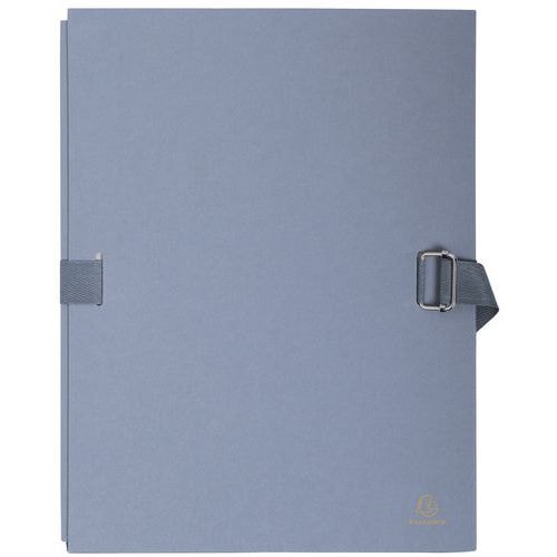 Lot de 10 chemises dos extensible avec rabat papier - 24x32cm gris - Image principale