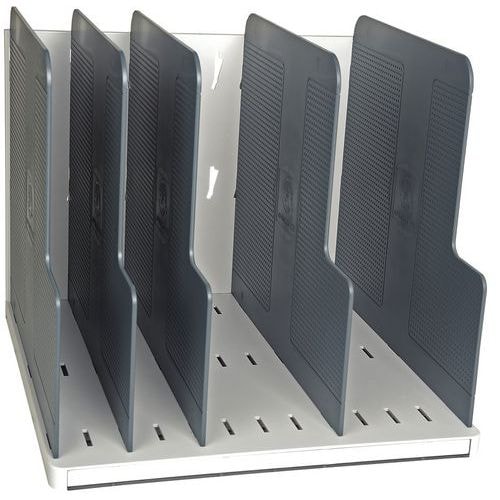 Trieur vertical avec 5 intercal. gris lumière, gris souris - Image principale