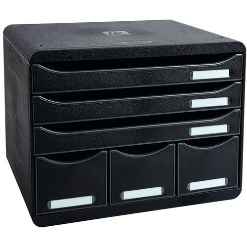 Store-box maxi 6 tiroirs ecoblack noir - Image principale